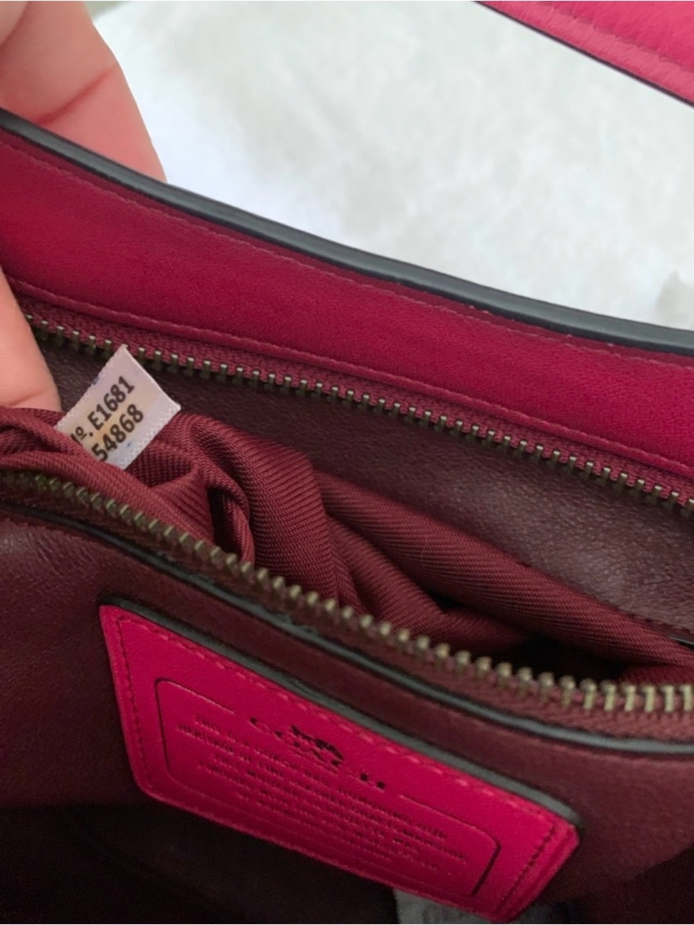 Coach Hot Pink Leather Shoulder Nomad Hobo - Picture 7 of 8